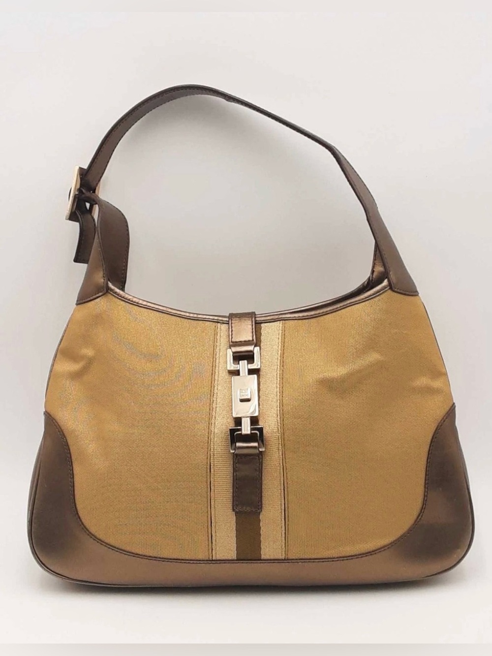 💎Authentic Gucci Jackie Gold Hobo Shoulder Bag 💎